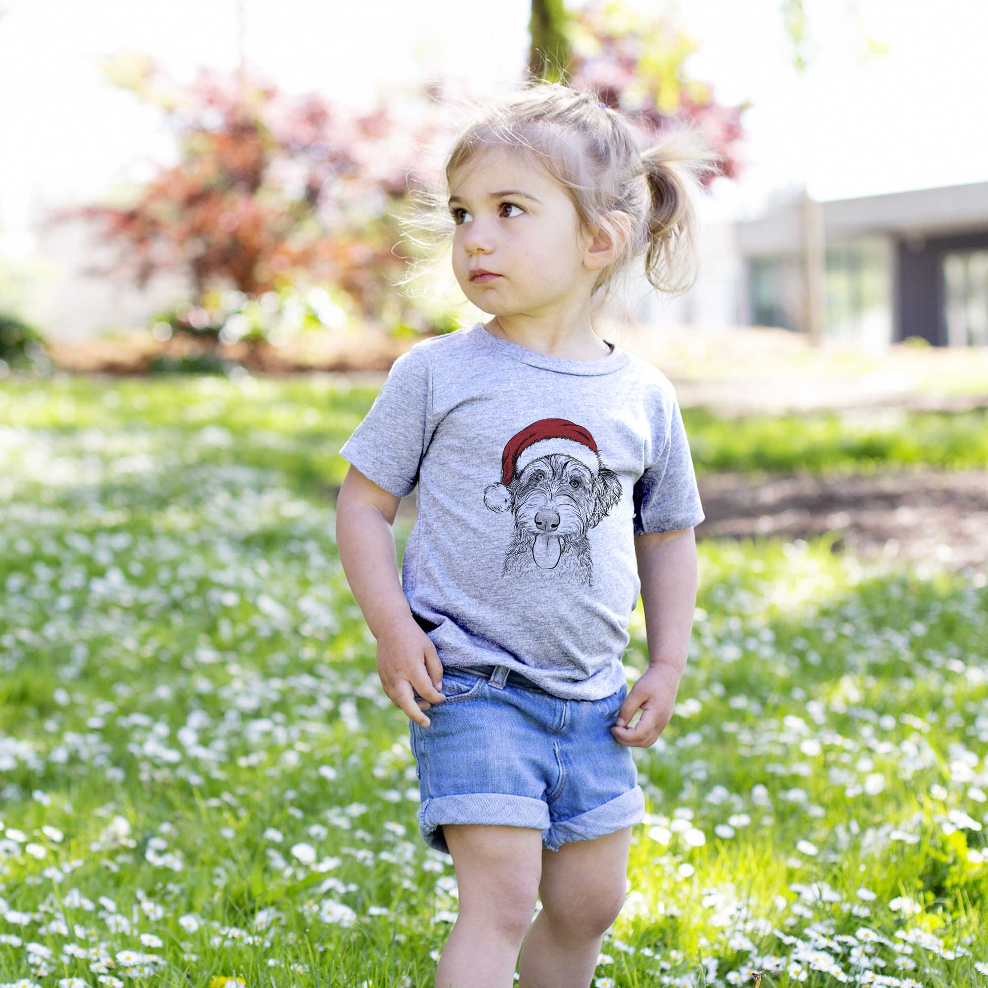 Santa Myrtle Mae the Aussiedoodle - Kids/Youth/Toddler Shirt