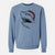 Santa Nado the Great White Shark - Unisex Pigment Dyed Crew Sweatshirt