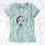 Santa Nala the American Staffordshire Terrier - Women's V-neck Shirt