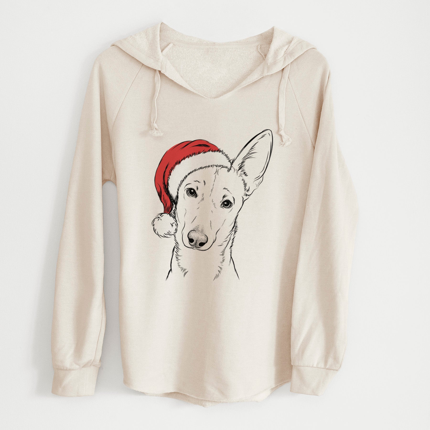 Santa Nala the Carolina Dog - Cali Wave Hooded Sweatshirt