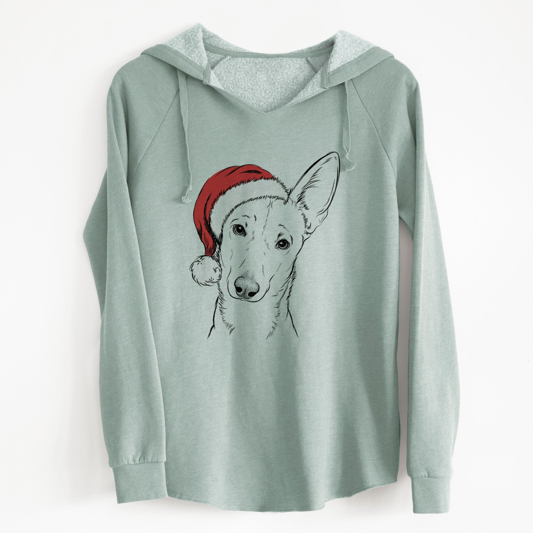 Santa Nala the Carolina Dog - Cali Wave Hooded Sweatshirt