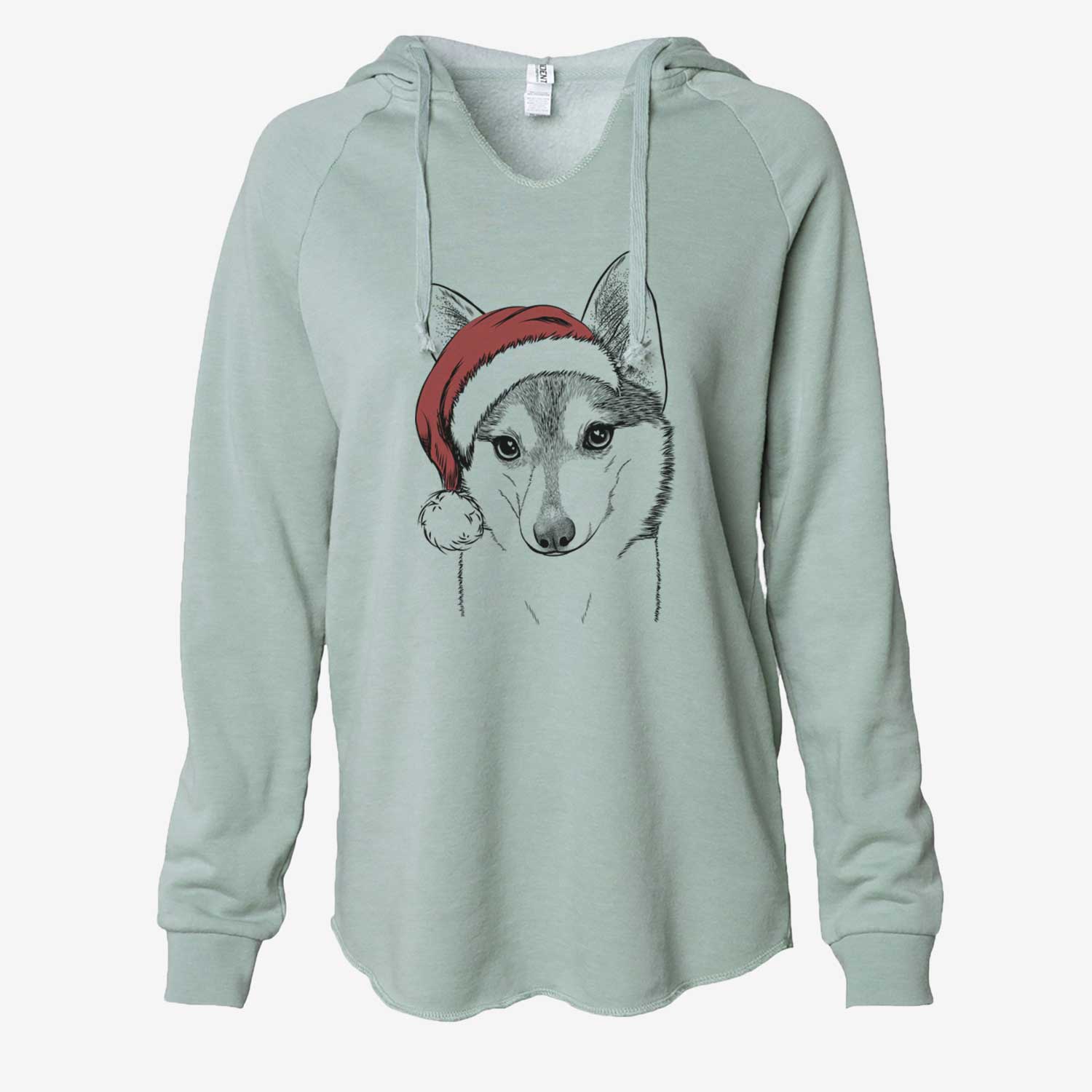 Nami the Alaskan Klee Kai - Cali Wave Hooded Sweatshirt