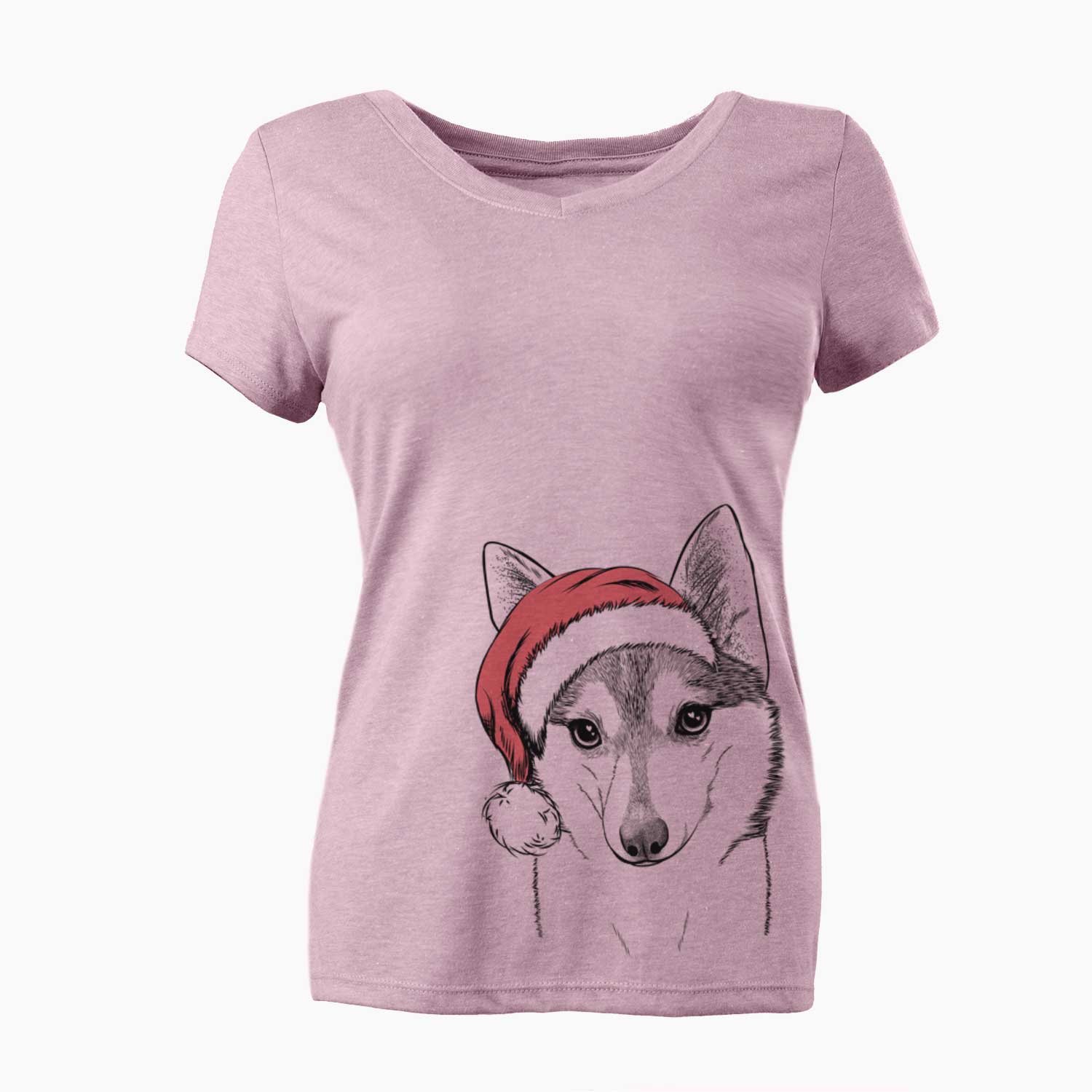 Nami the Alaskan Klee Kai - Women's V-neck Shirt