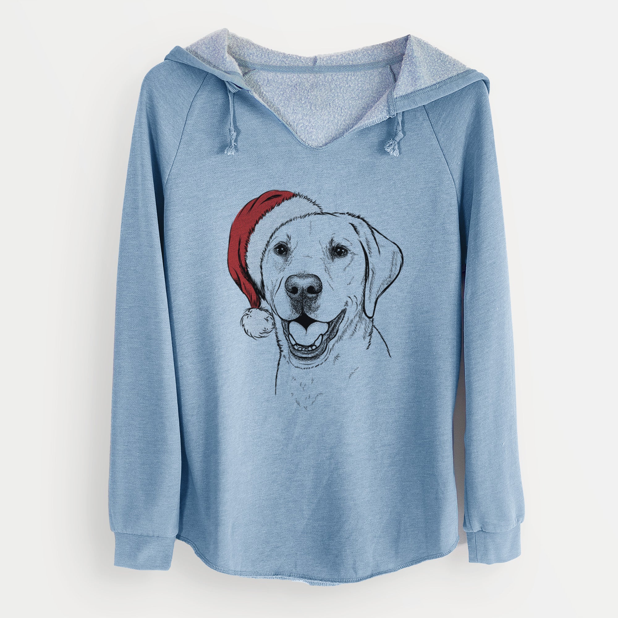 Santa Nate the Labrador Retriever - Cali Wave Hooded Sweatshirt