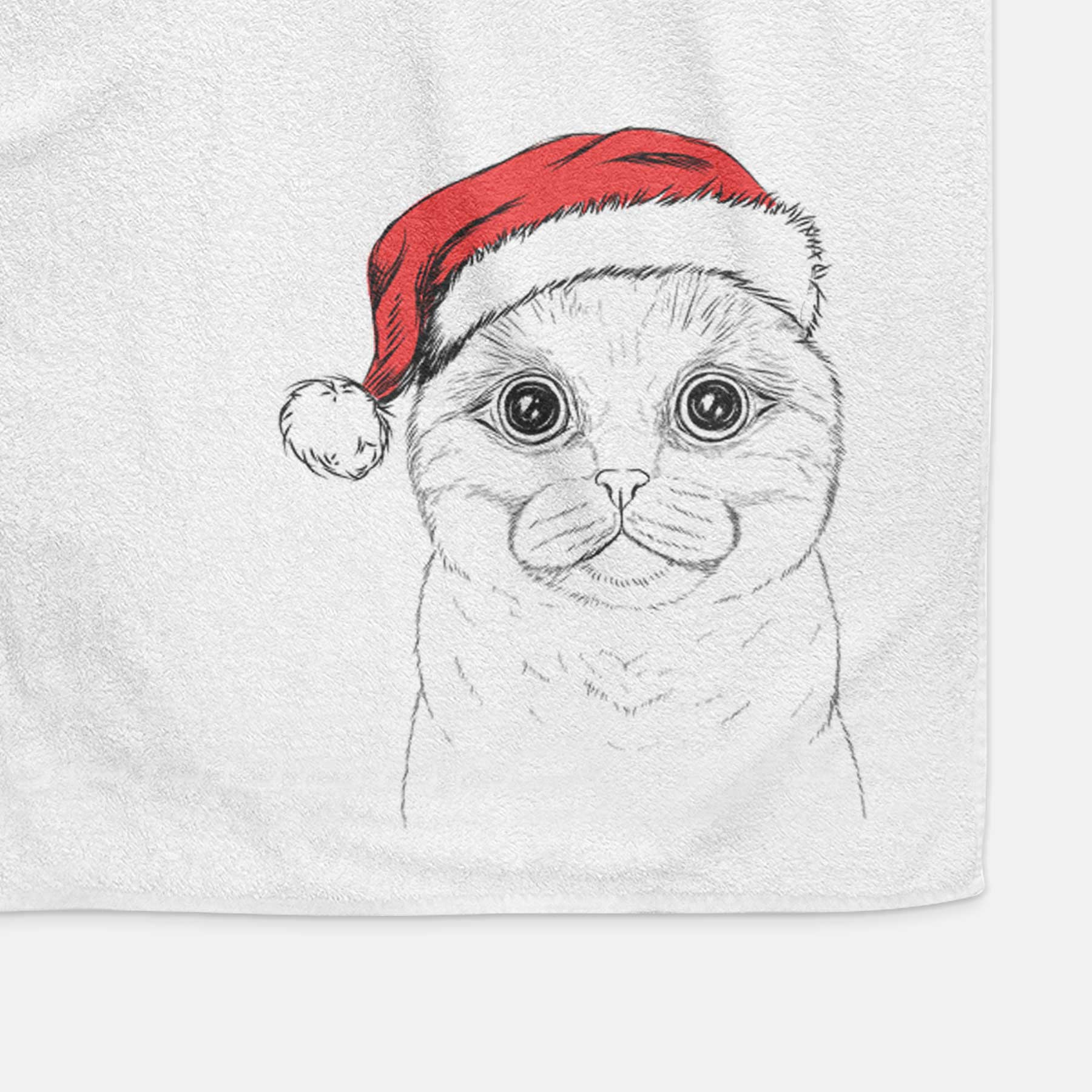 Neko the Scottish Fold Cat Decorative Hand Towel