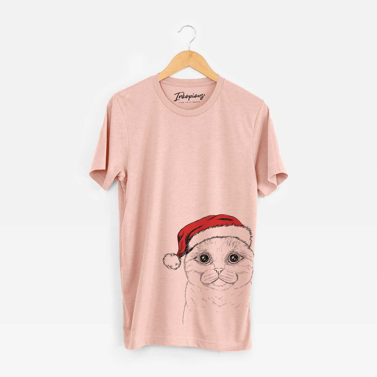 Santa Neko the Scottish Fold Cat - Unisex Crewneck