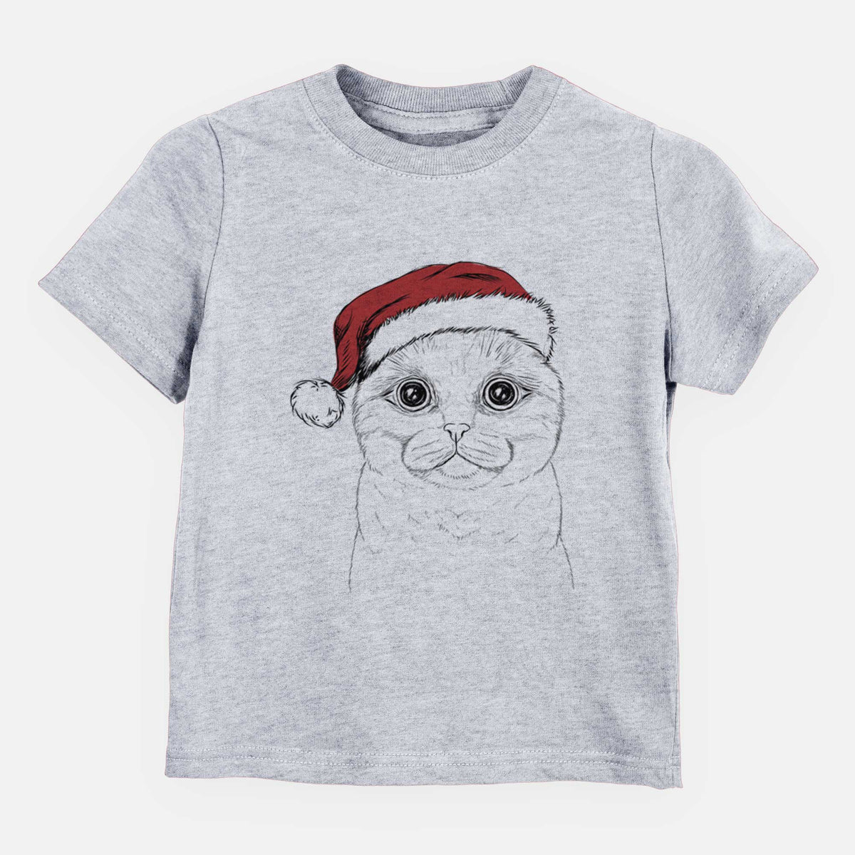 Santa Neko the Scottish Fold Cat - Kids/Youth/Toddler Shirt