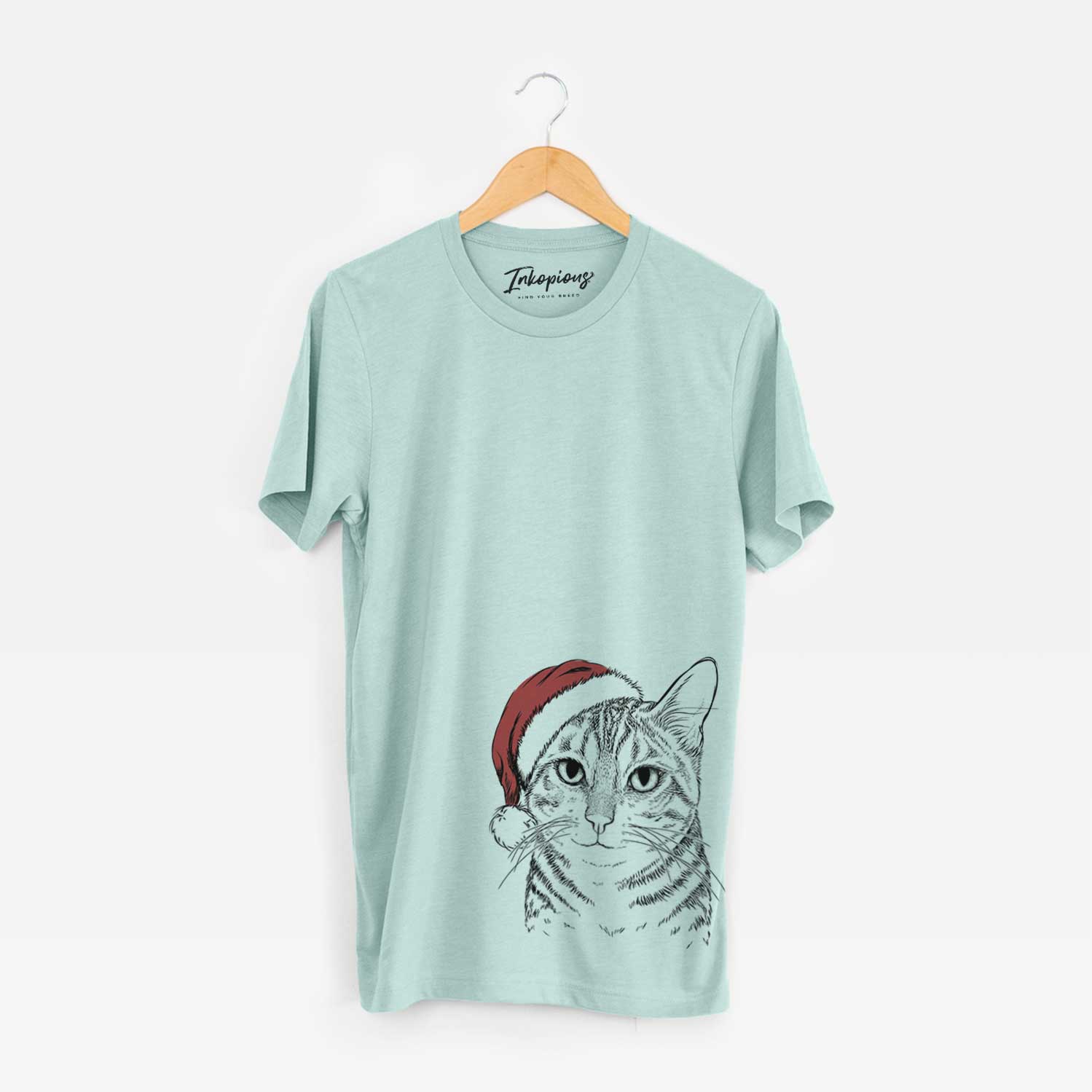 Santa Nell the Tabby Cat - Unisex Crewneck