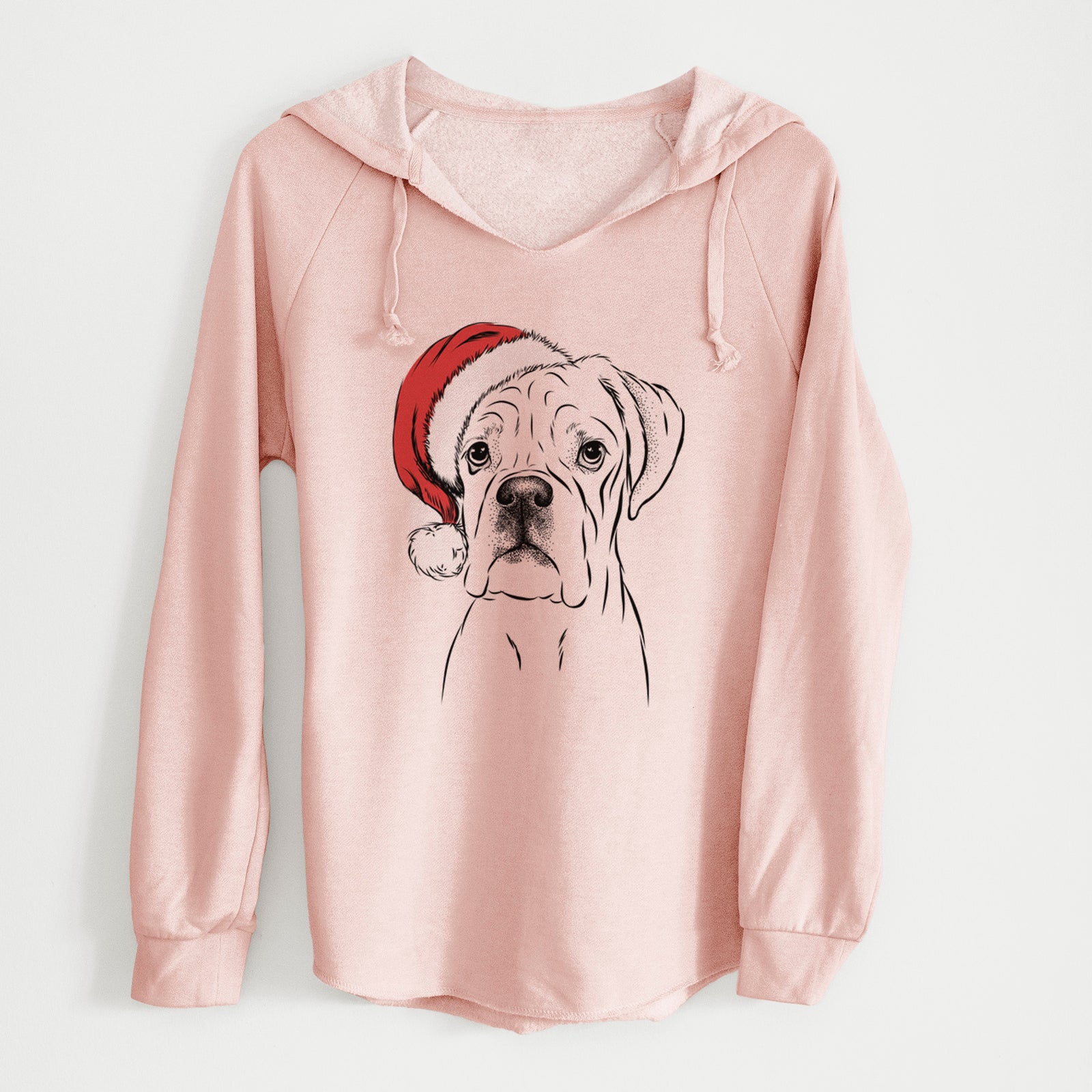 Santa Nelly the Boxer - Cali Wave Hooded Sweatshirt