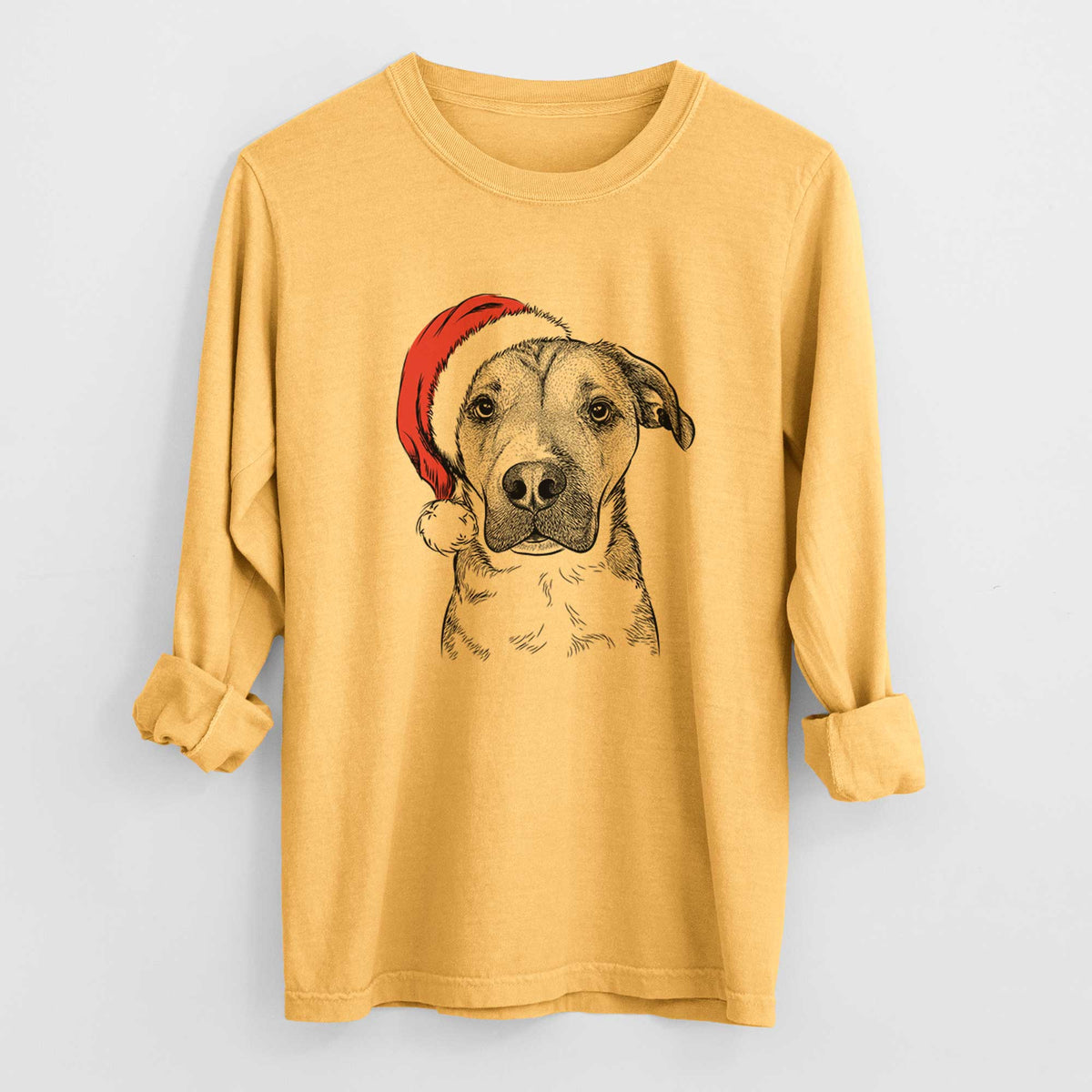 Santa Nemo the Mixed Breed - Heavyweight 100% Cotton Long Sleeve