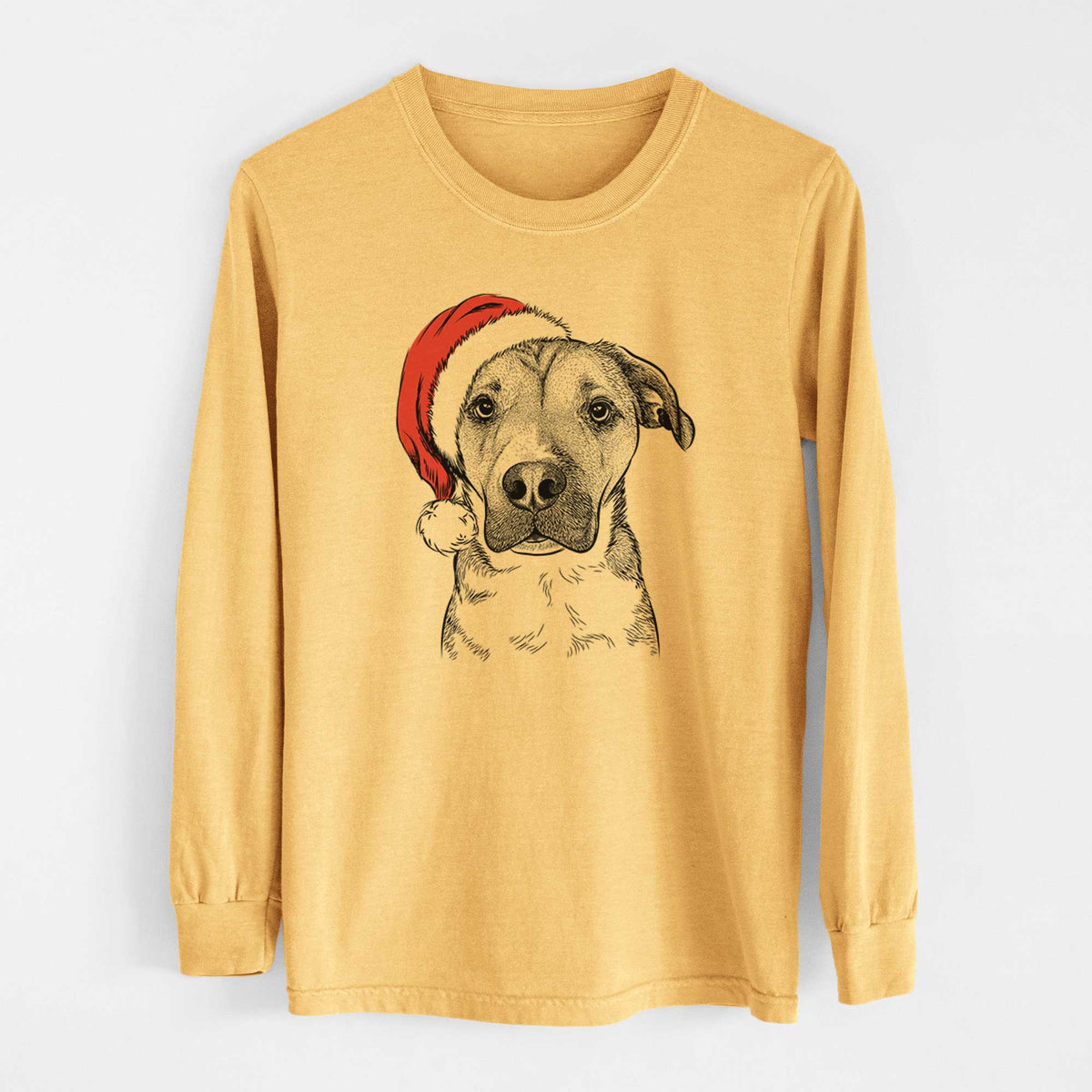 Santa Nemo the Mixed Breed - Heavyweight 100% Cotton Long Sleeve