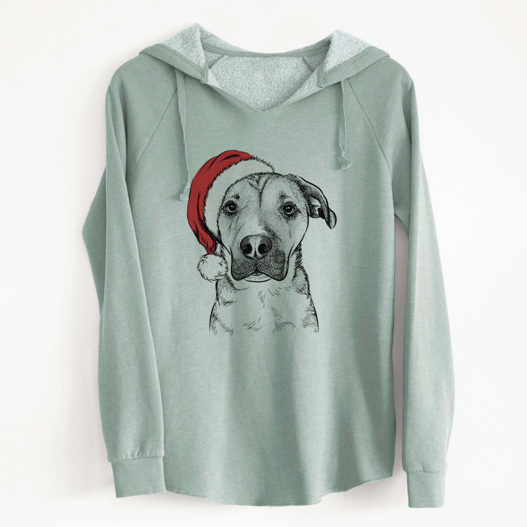 Santa Nemo the Mixed Breed - Cali Wave Hooded Sweatshirt