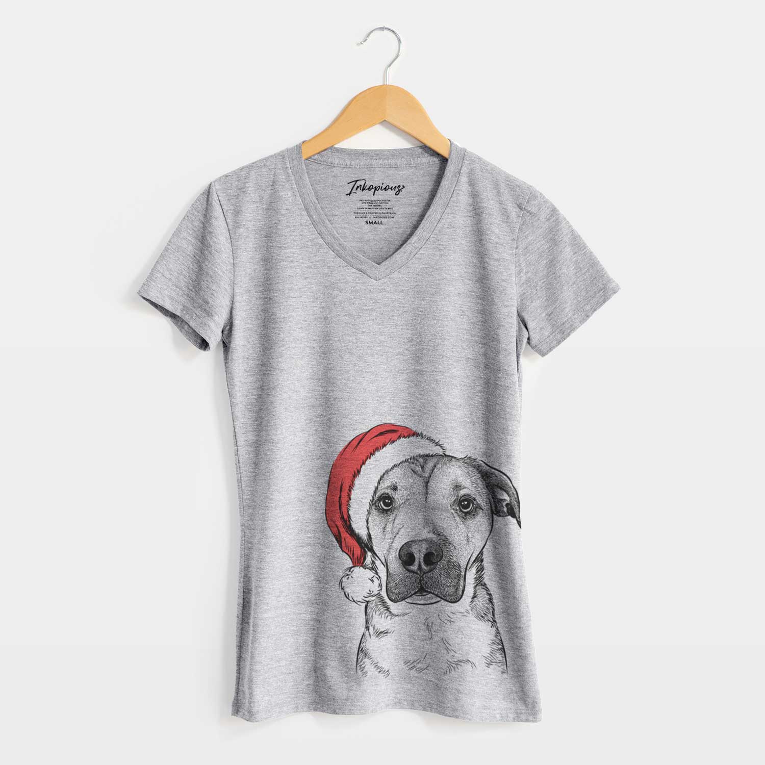 Santa Nemo the Mixed Breed - Women's V-neck Shirt
