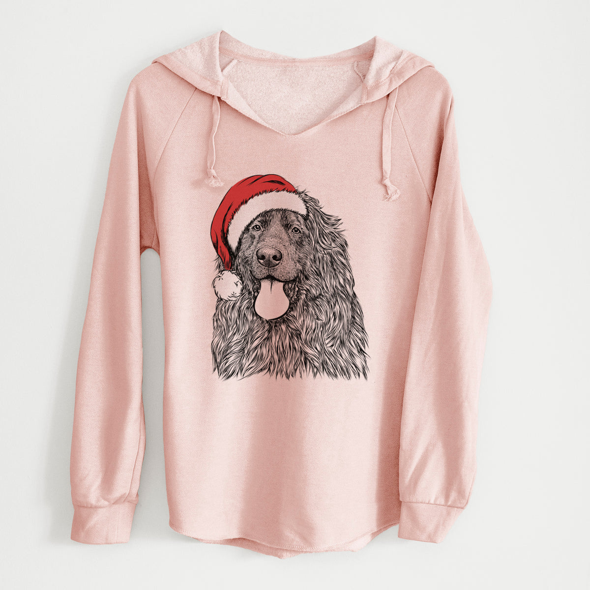 Santa Neptune the Newfoundland - Cali Wave Hooded Sweatshirt