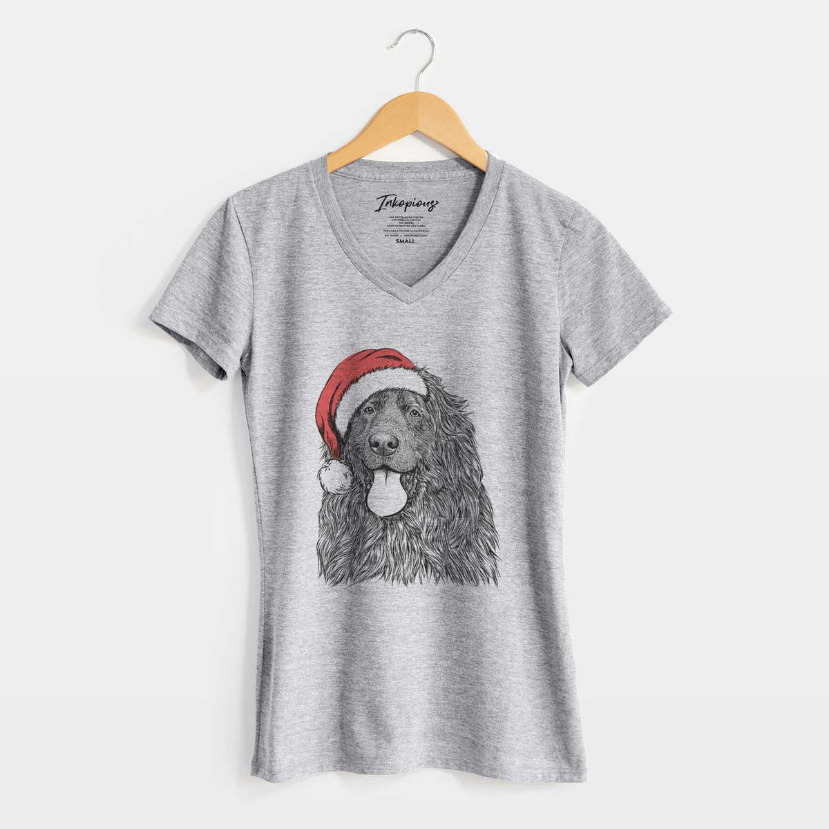 Santa Neptune the Newfoundland - Women's V-neck Shirt