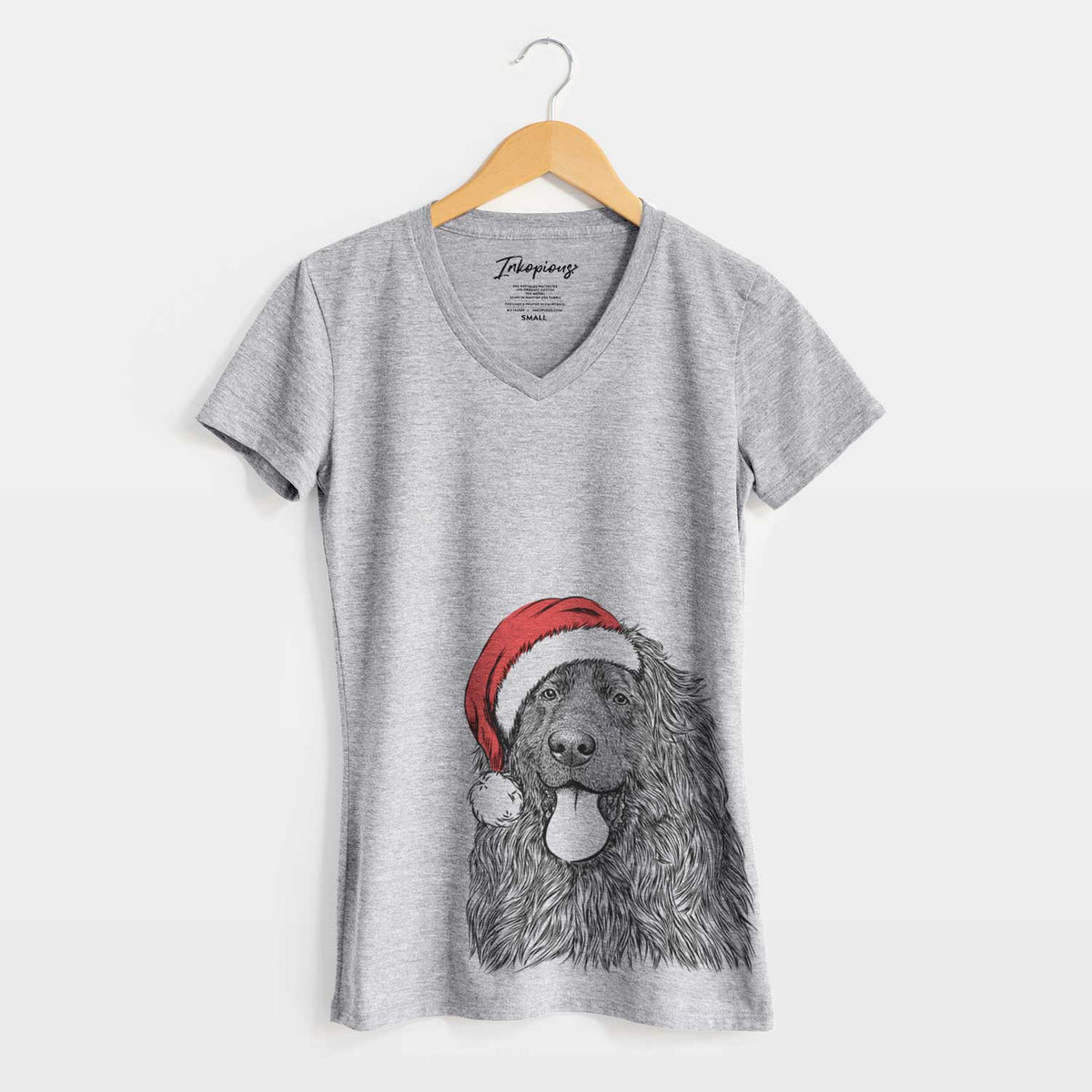 Santa Neptune the Newfoundland - Women's V-neck Shirt