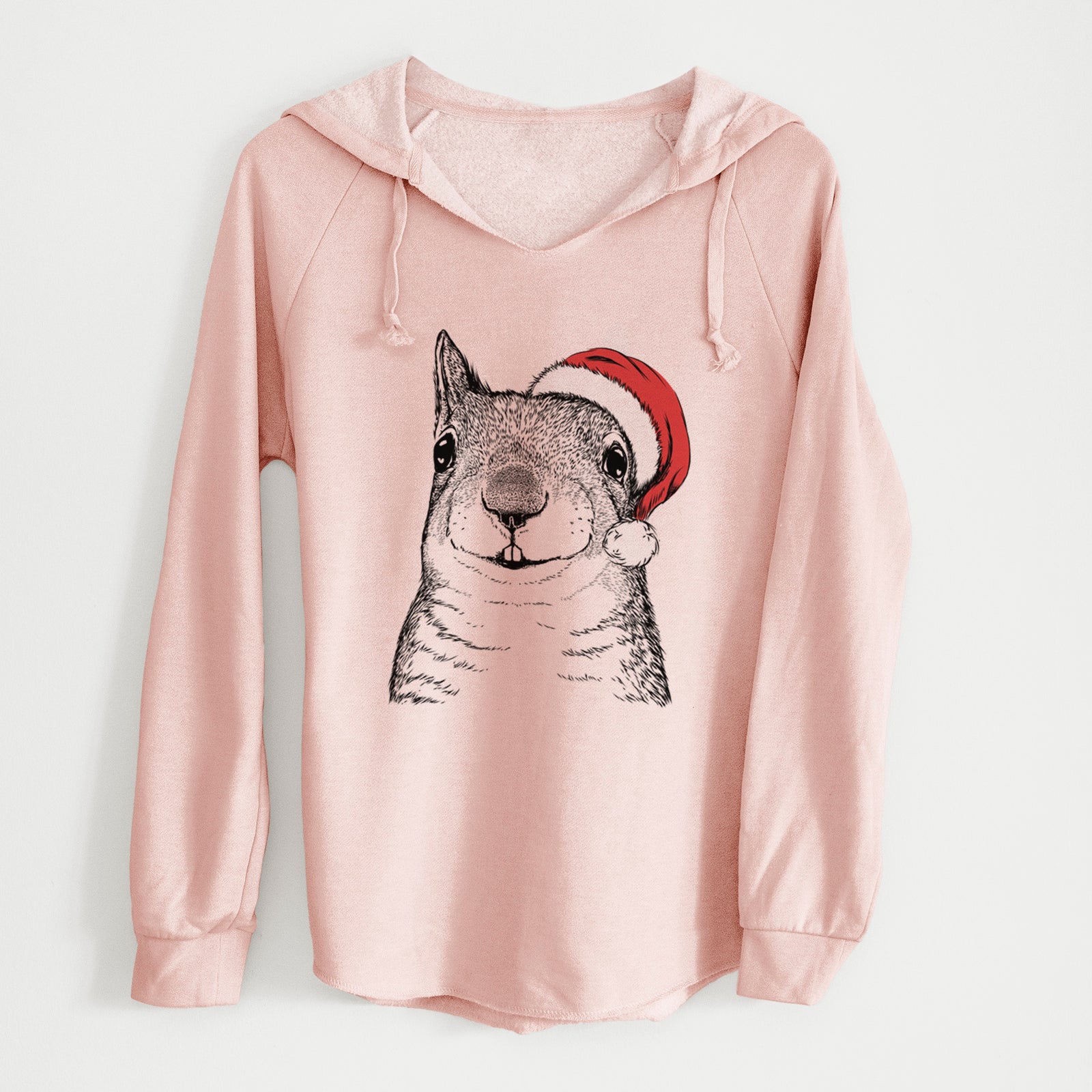 Santa Nibbles the Squirrel - Cali Wave Hooded Sweatshirt