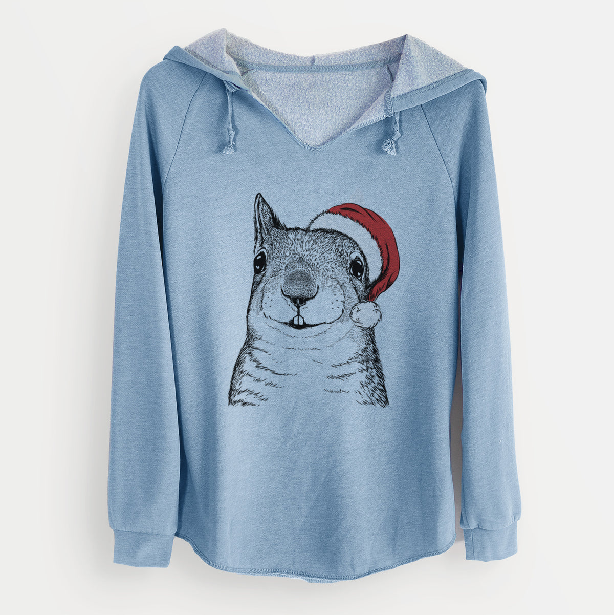 Santa Nibbles the Squirrel - Cali Wave Hooded Sweatshirt
