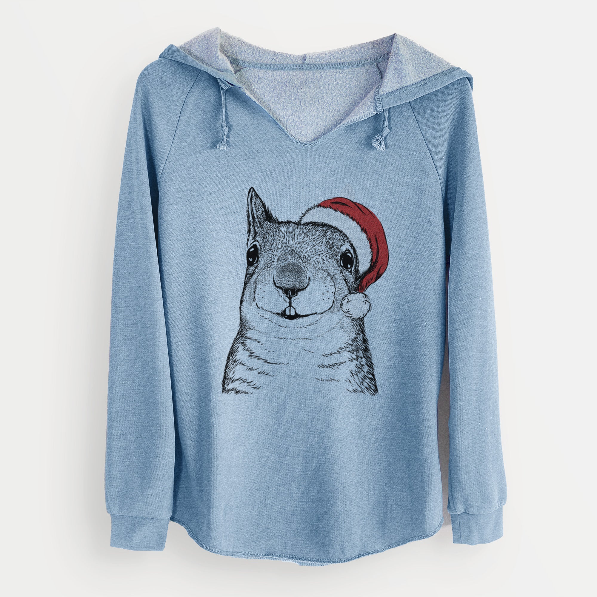 Santa Nibbles the Squirrel - Cali Wave Hooded Sweatshirt