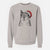 Santa Nibbles the Squirrel - Unisex Pigment Dyed Crew Sweatshirt