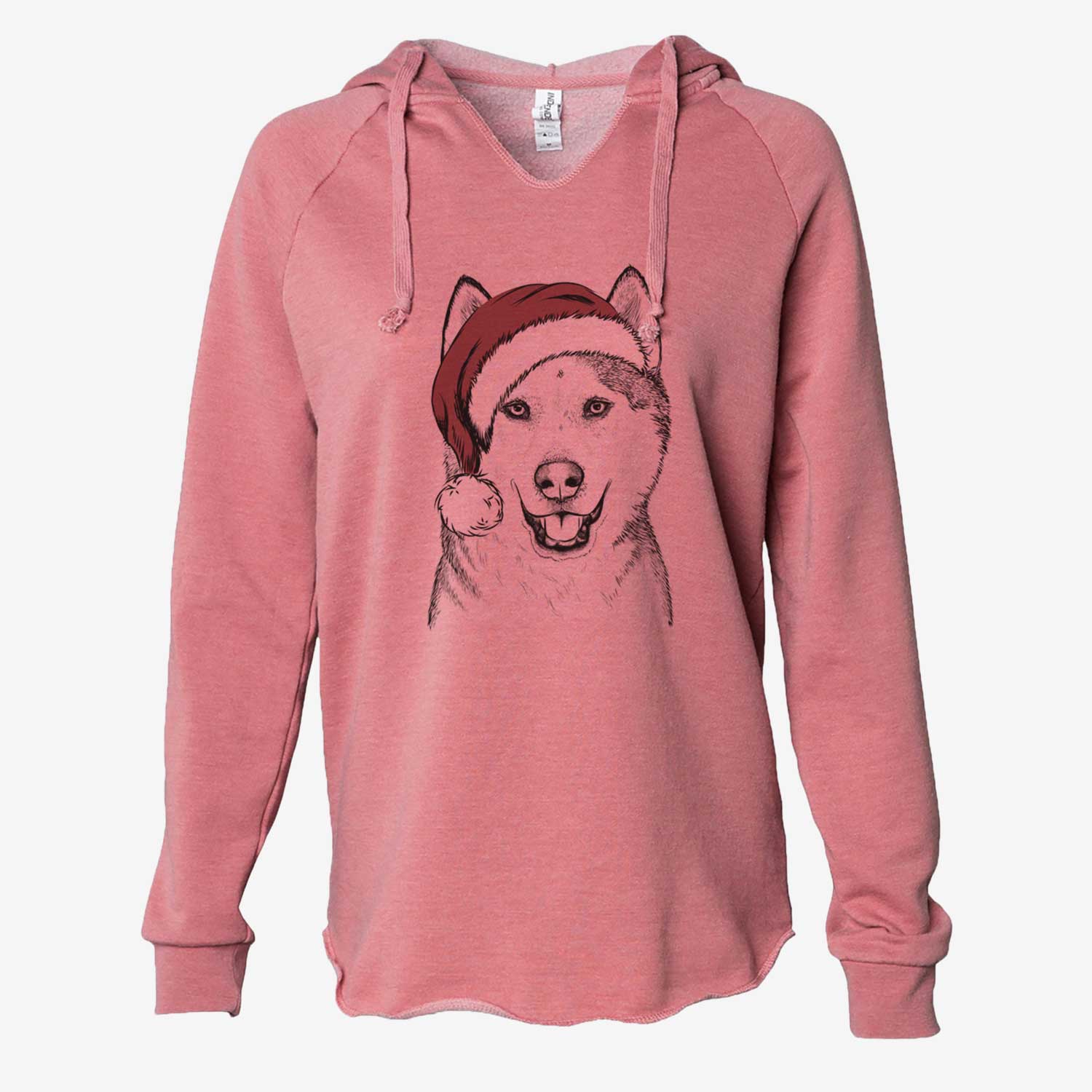 Nika the Siberian Husky - Cali Wave Hooded Sweatshirt