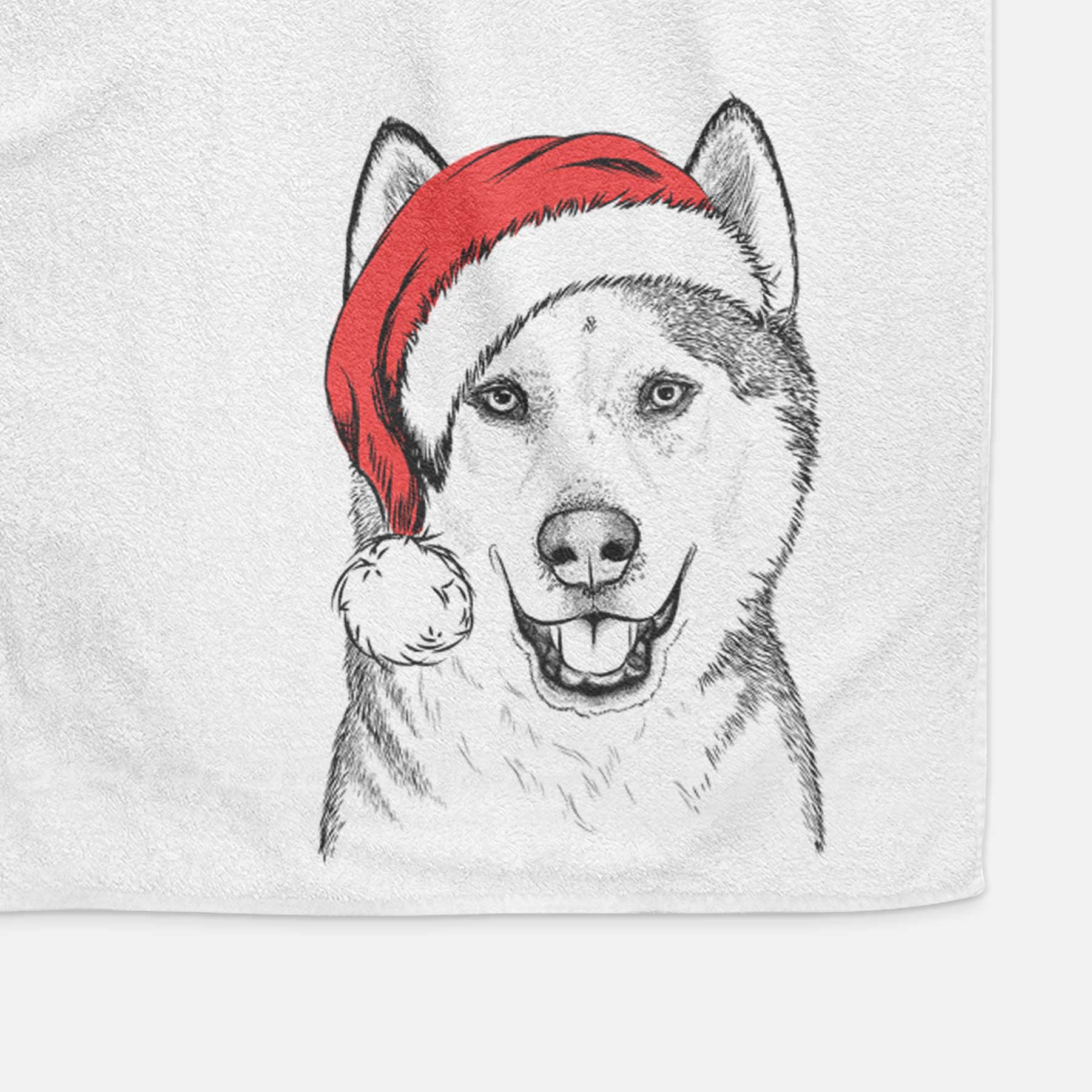 Nika the Siberian Husky Decorative Hand Towel