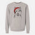 Santa Nika the Siberian Husky - Unisex Pigment Dyed Crew Sweatshirt