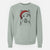 Santa Nika the Siberian Husky - Unisex Pigment Dyed Crew Sweatshirt