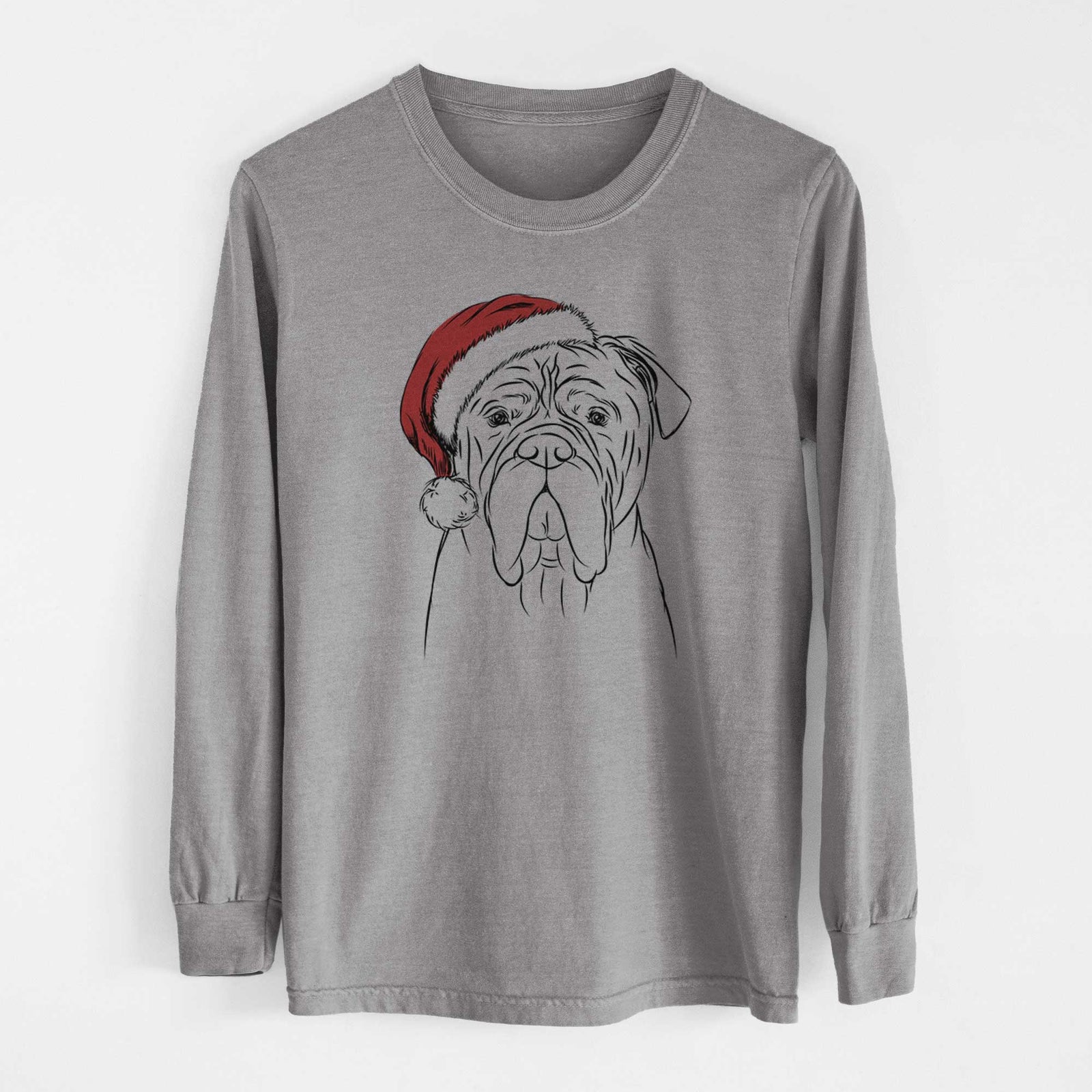 Santa Nolan the Bull Mastiff - Heavyweight 100% Cotton Long Sleeve
