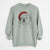 Santa Nora the American Bulldog Mix - Unisex Pigment Dyed Crew Sweatshirt