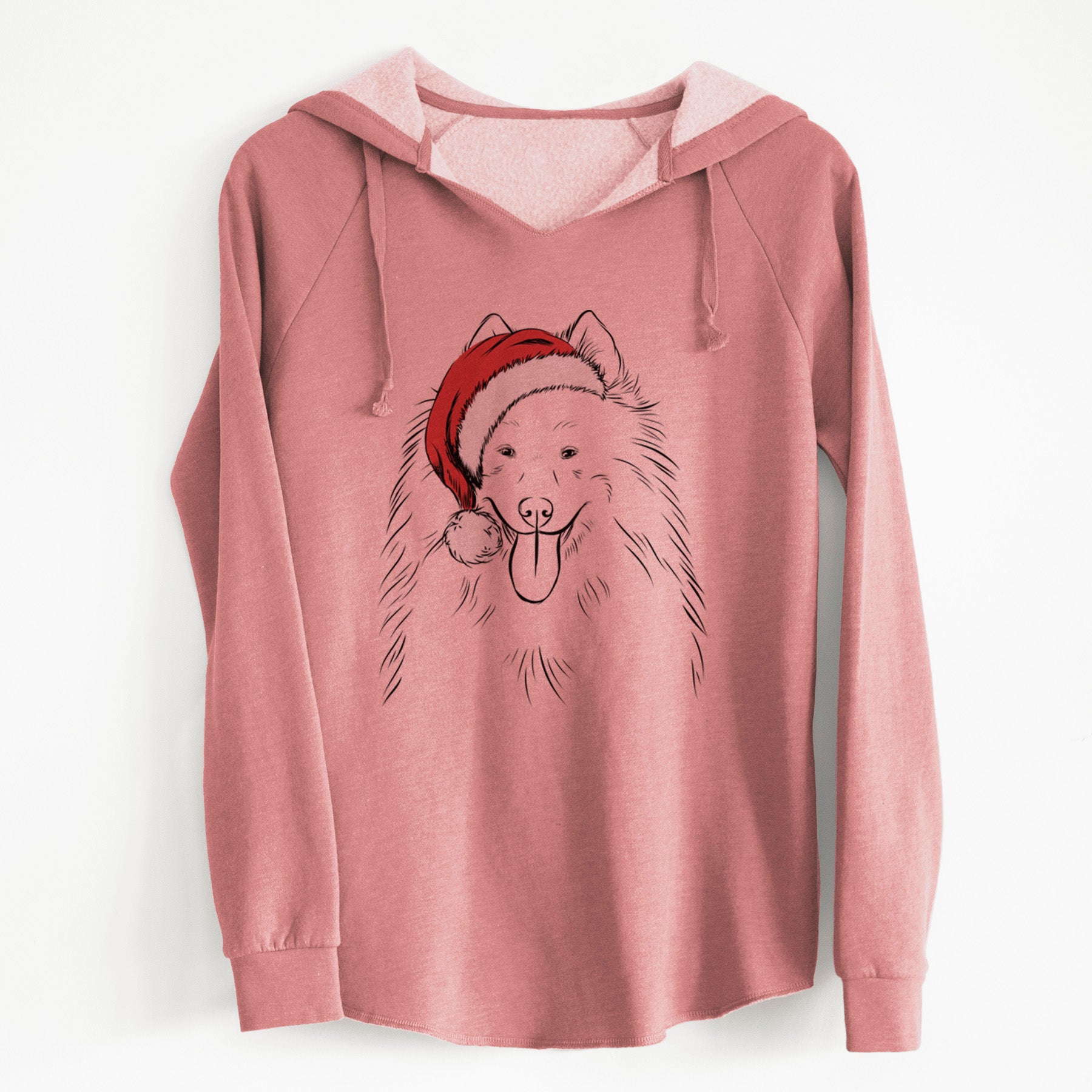 Santa Nova the Samoyed - Cali Wave Hooded Sweatshirt