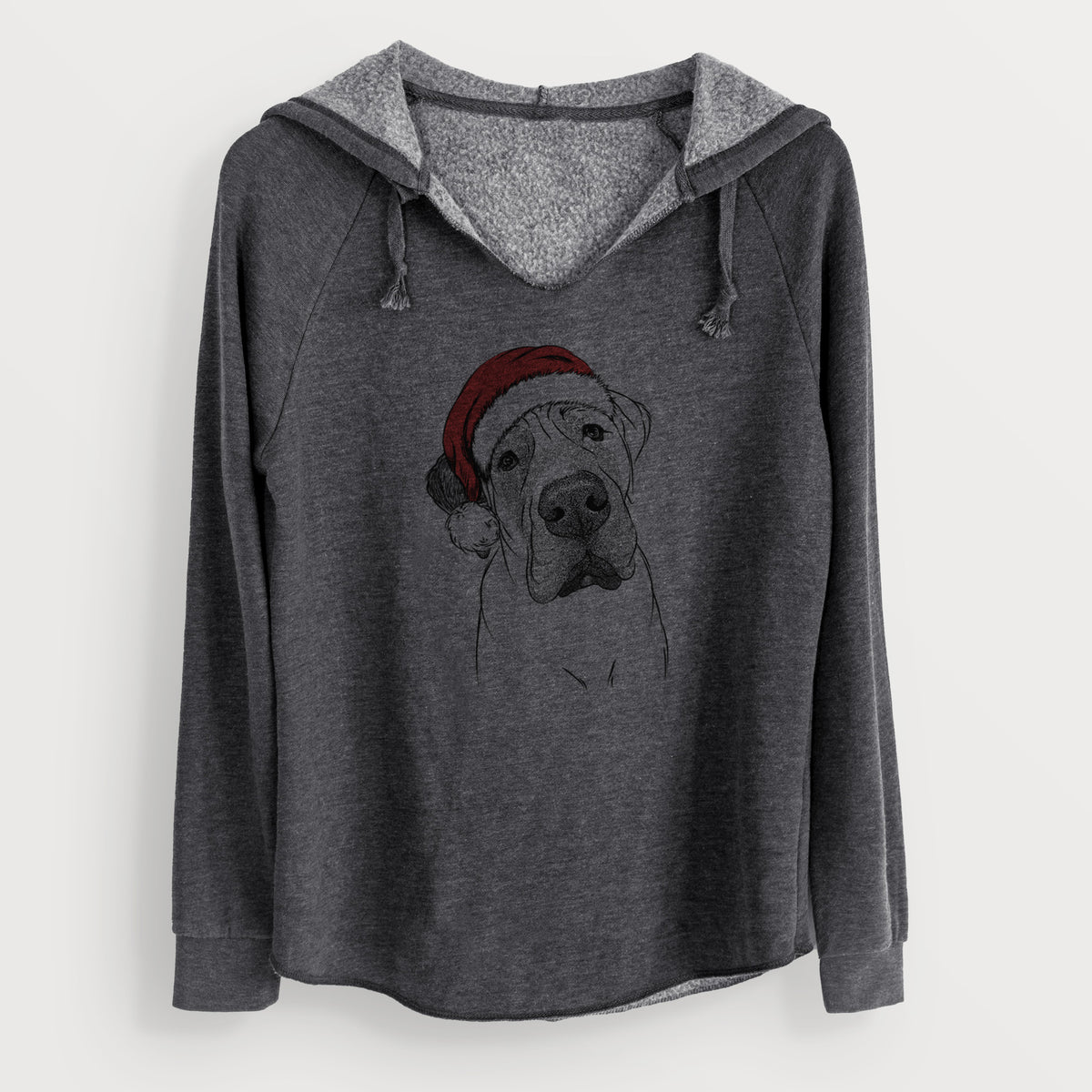 Santa Nutterbutter the English Mastiff - Cali Wave Hooded Sweatshirt