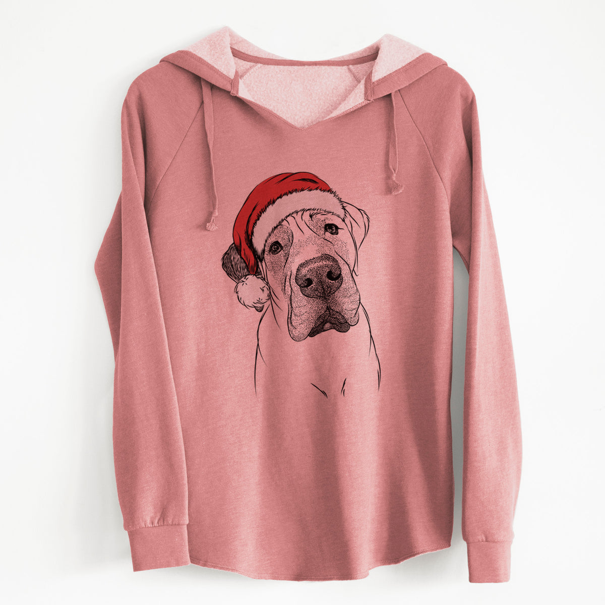 Santa Nutterbutter the English Mastiff - Cali Wave Hooded Sweatshirt