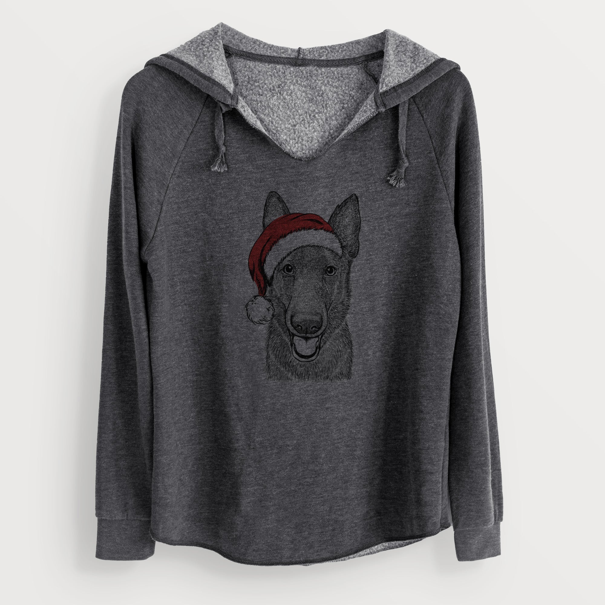 Santa Nyx the German Shepherd - Cali Wave Hooded Sweatshirt