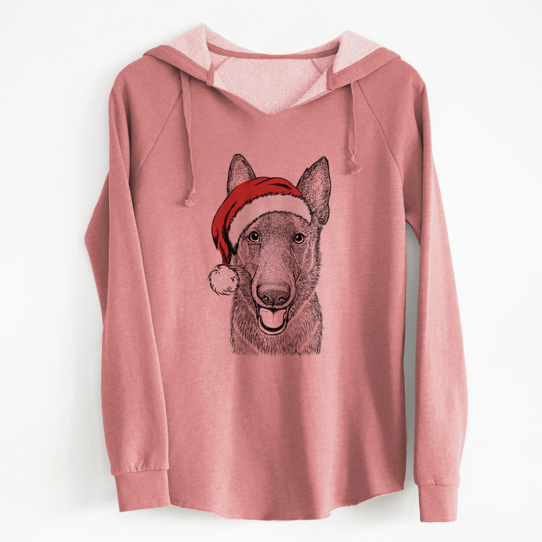 Santa Nyx the German Shepherd - Cali Wave Hooded Sweatshirt