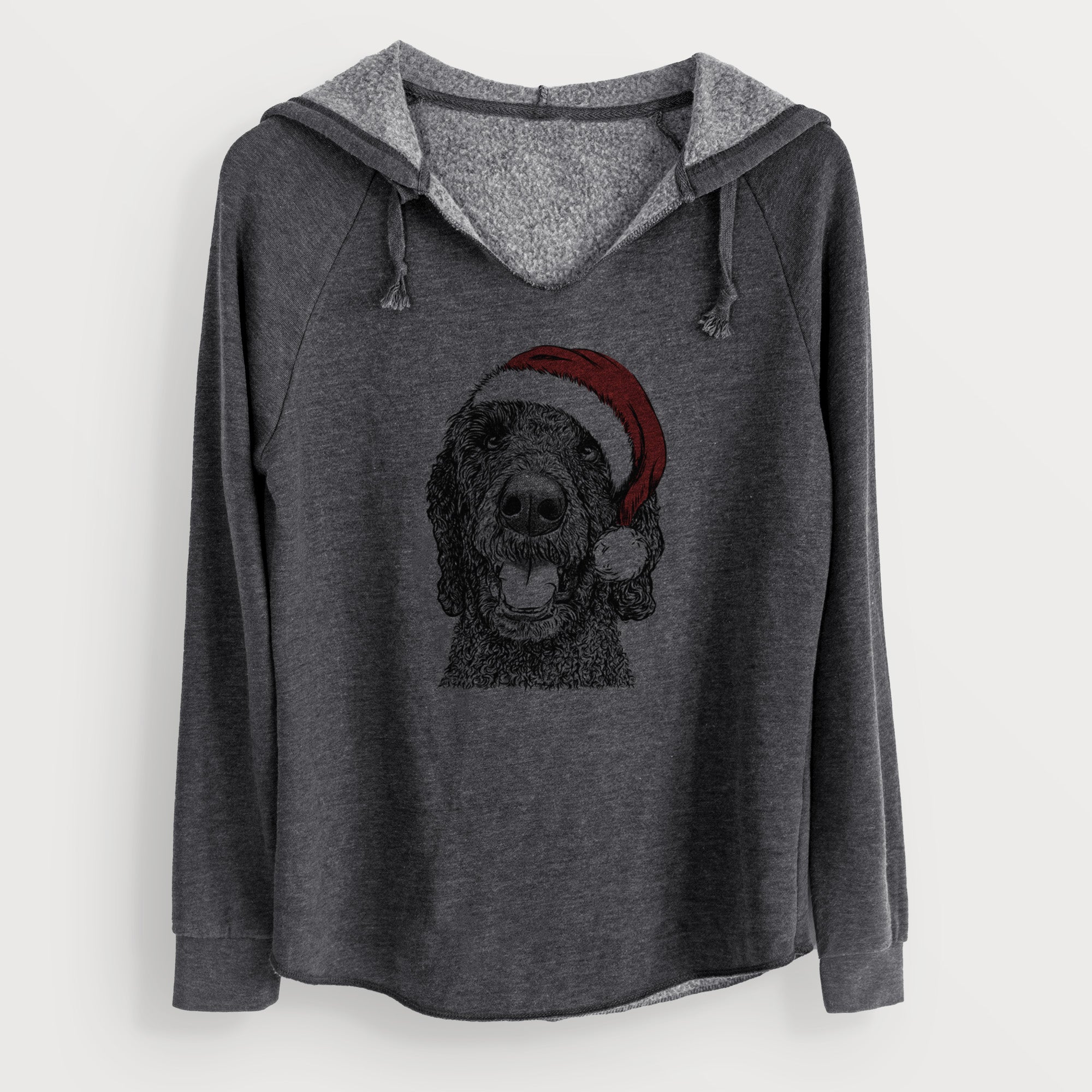 Santa Obi James the Goldendoodle - Cali Wave Hooded Sweatshirt