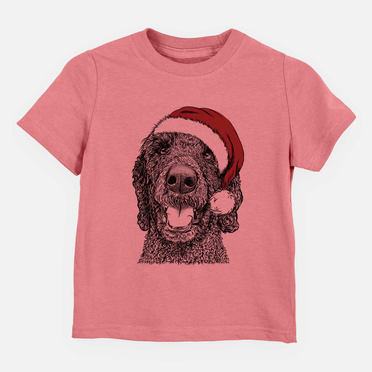 Santa Obi James the Goldendoodle - Kids/Youth/Toddler Shirt