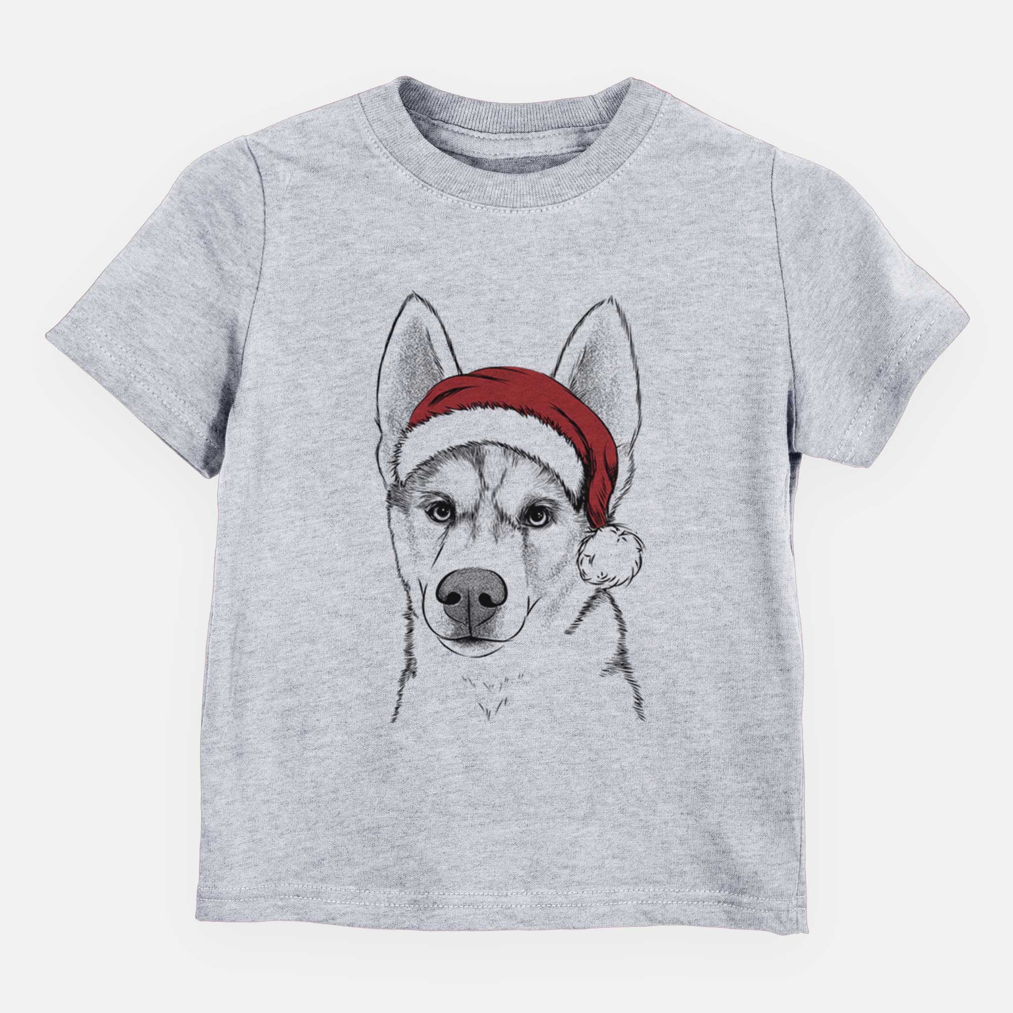 Santa Odin the Siberian Husky - Kids/Youth/Toddler Shirt