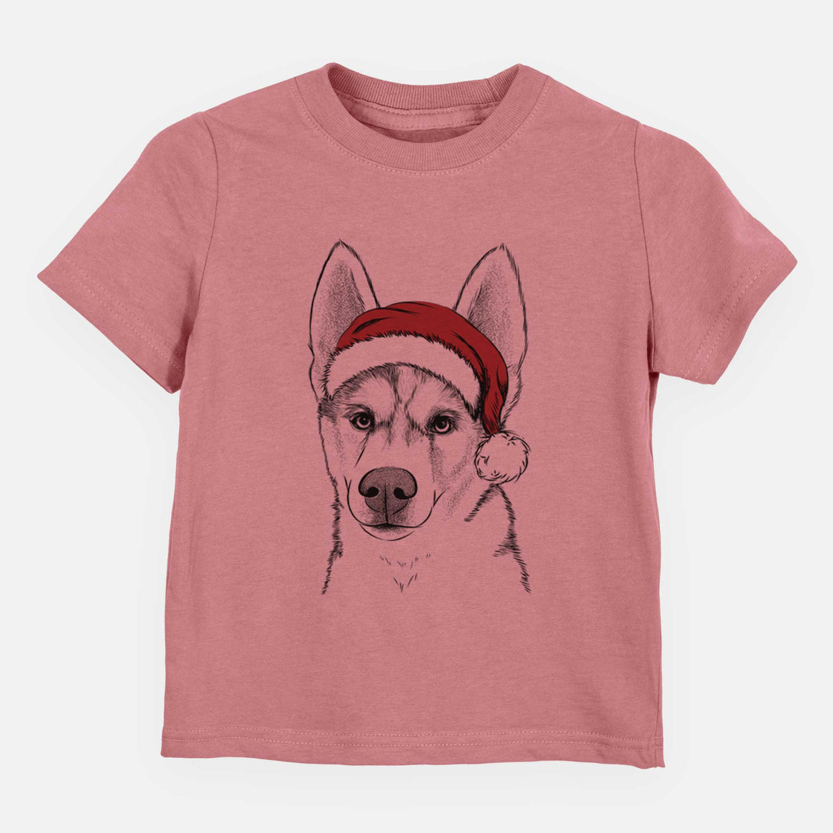 Santa Odin the Siberian Husky - Kids/Youth/Toddler Shirt