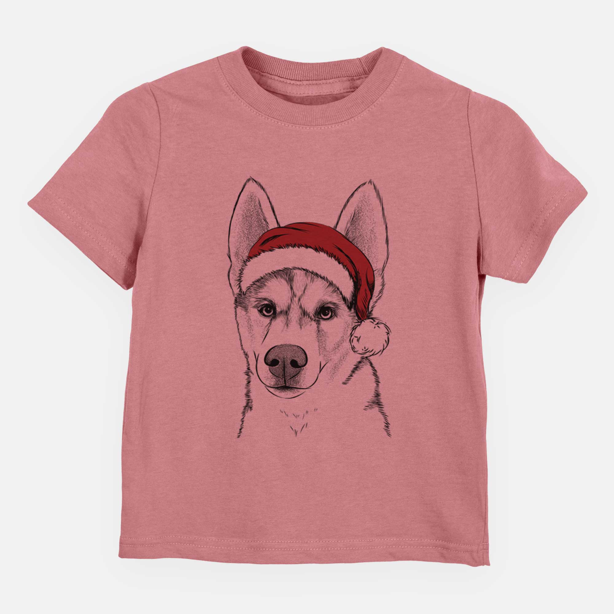 Santa Odin the Siberian Husky - Kids/Youth/Toddler Shirt