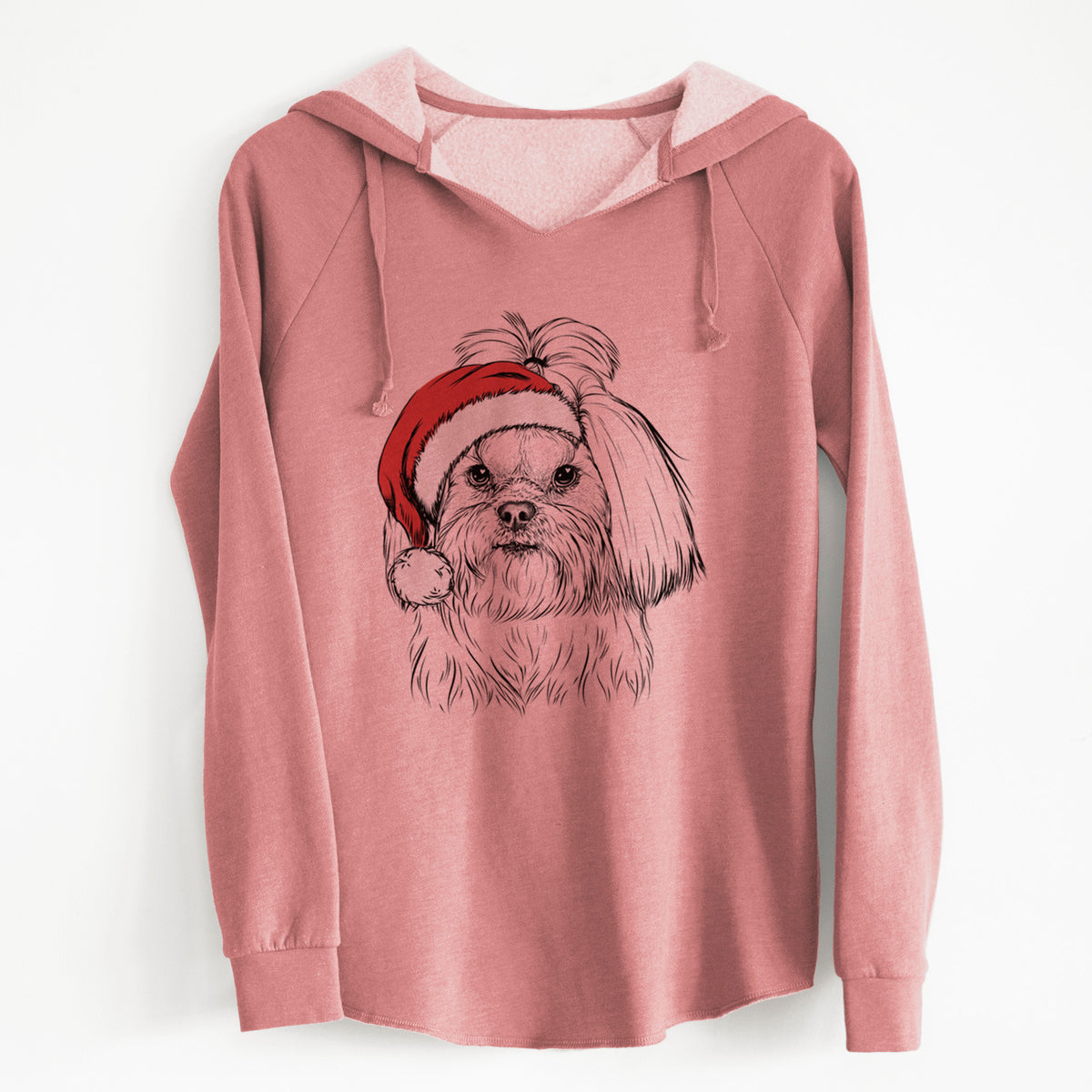 Santa Olga the Shih Tzu - Cali Wave Hooded Sweatshirt