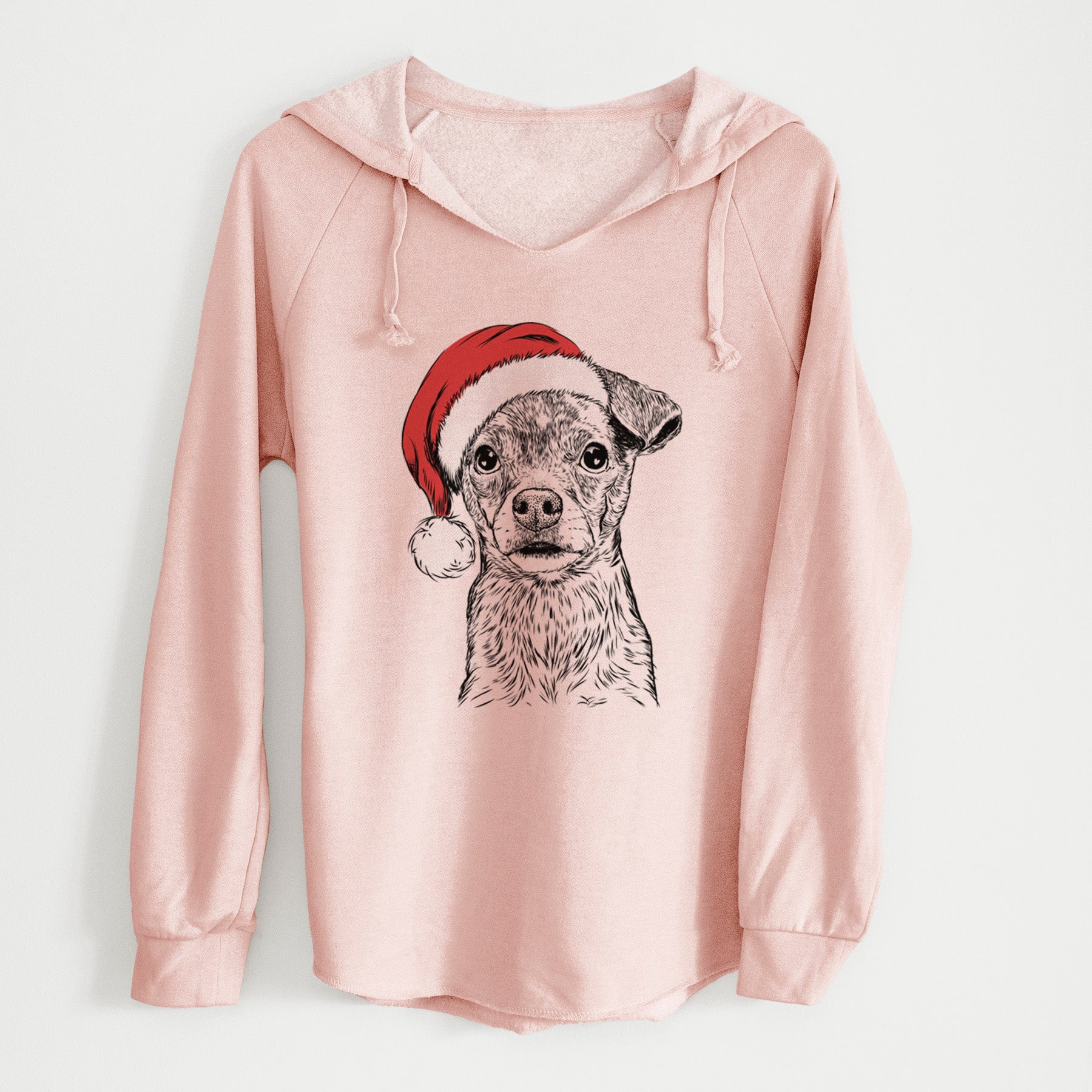 Santa Olive the Mixed Breed - Cali Wave Hooded Sweatshirt