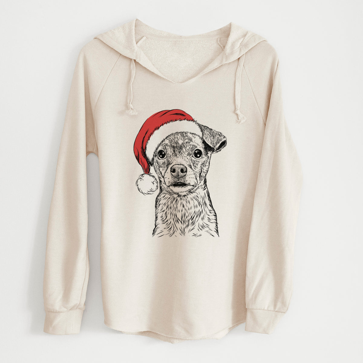 Santa Olive the Mixed Breed - Cali Wave Hooded Sweatshirt