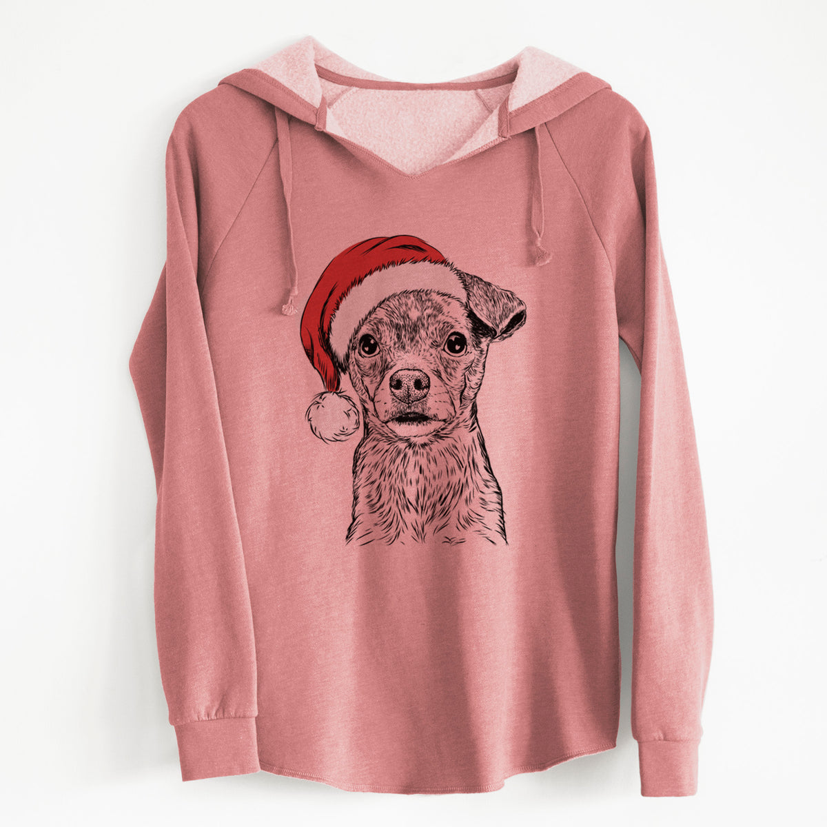 Santa Olive the Mixed Breed - Cali Wave Hooded Sweatshirt