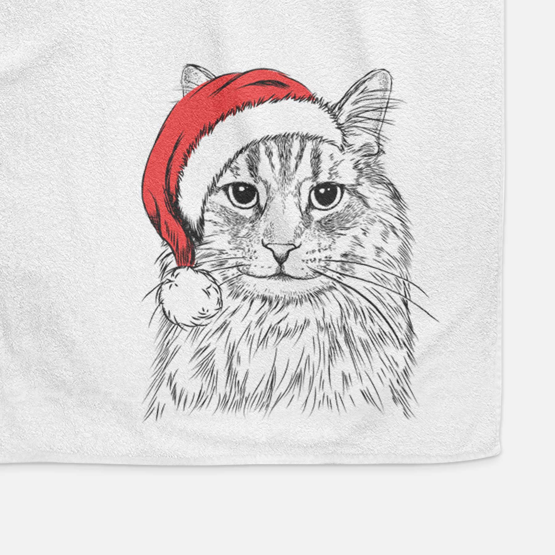 Oliver Fluff the Maine Coon Mix Cat Decorative Hand Towel