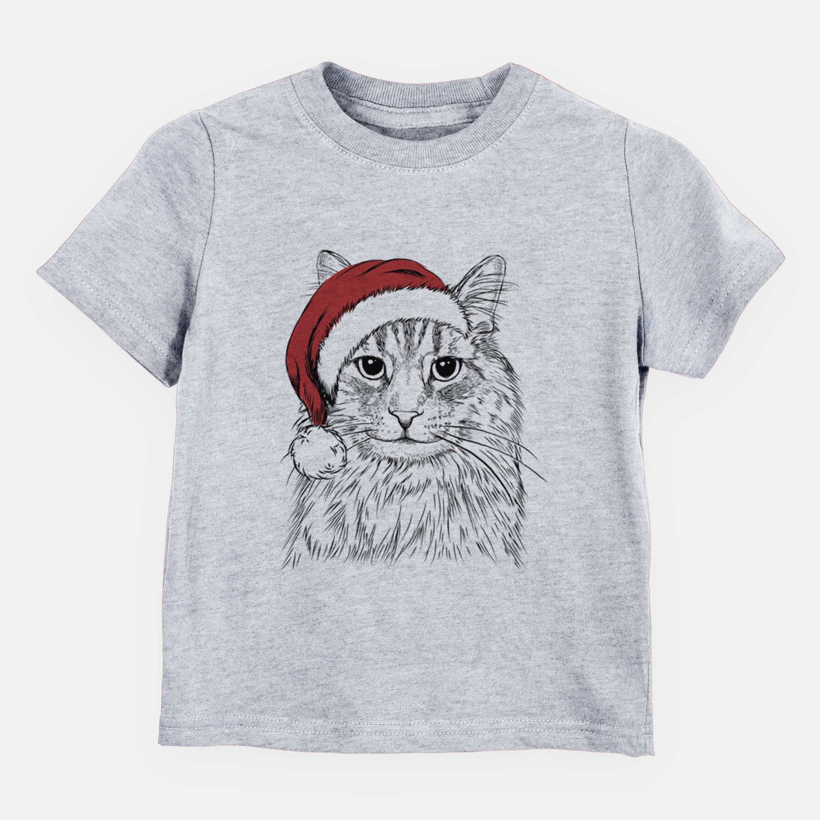 Santa Oliver Fluff the Maine Coon Mix Cat - Kids/Youth/Toddler Shirt