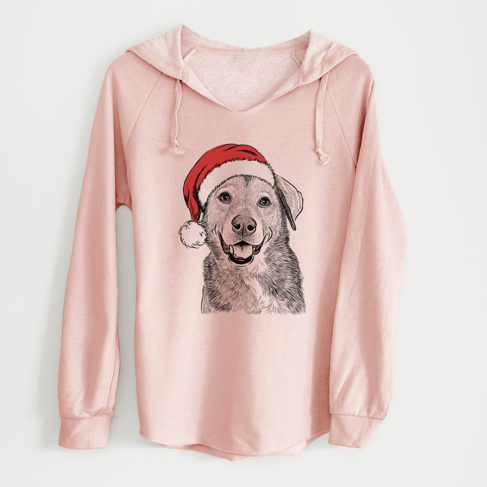 Santa Oliver the Mixed Breed - Cali Wave Hooded Sweatshirt