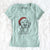 Santa Oliver Tredup the Golden Retriever - Women's V-neck Shirt