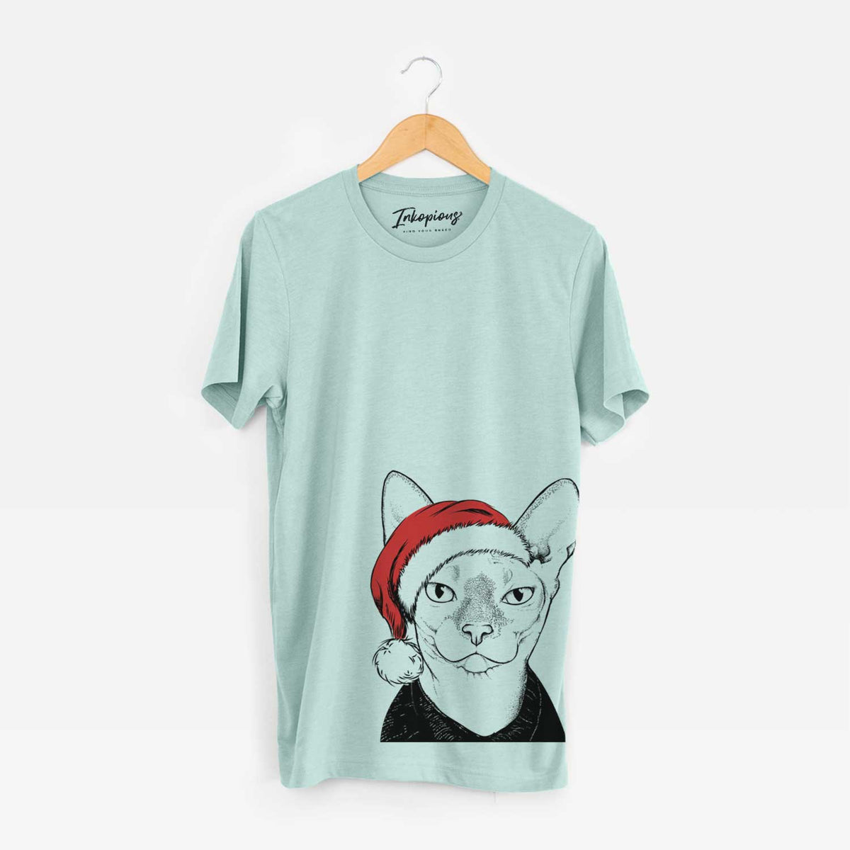 Santa Oliver Watson the Sphynx Cat - Unisex Crewneck