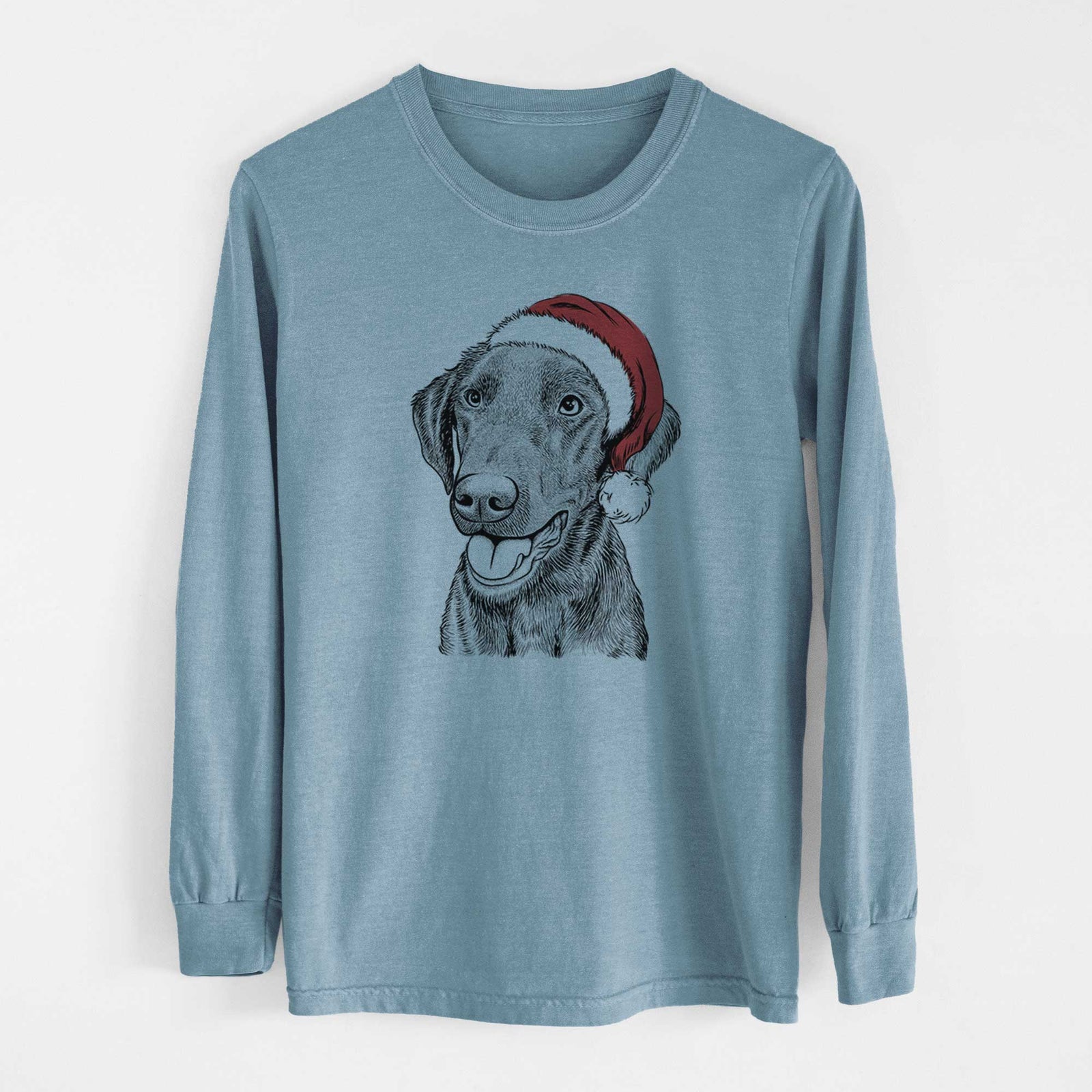 Santa Onyx the Labrador Retriever - Heavyweight 100% Cotton Long Sleeve